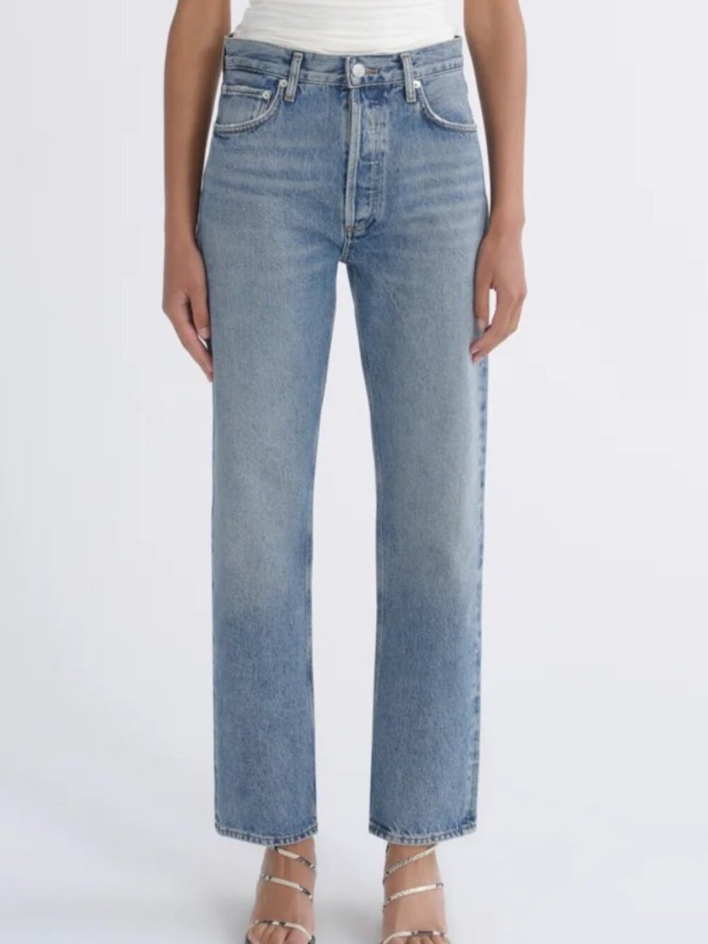 Agolde 90's Pinch Waist High Rise Straight Jean Inseam 26.5" Size 26